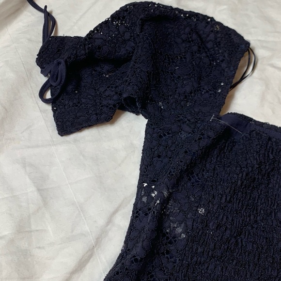 ZARA NWT Sz M Feminine Lace Crop Top - Picture 7 of 13